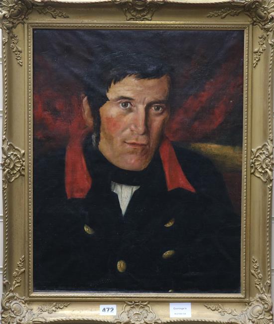 Early 19th century English School Portrait of a gentleman 50 x 39cm